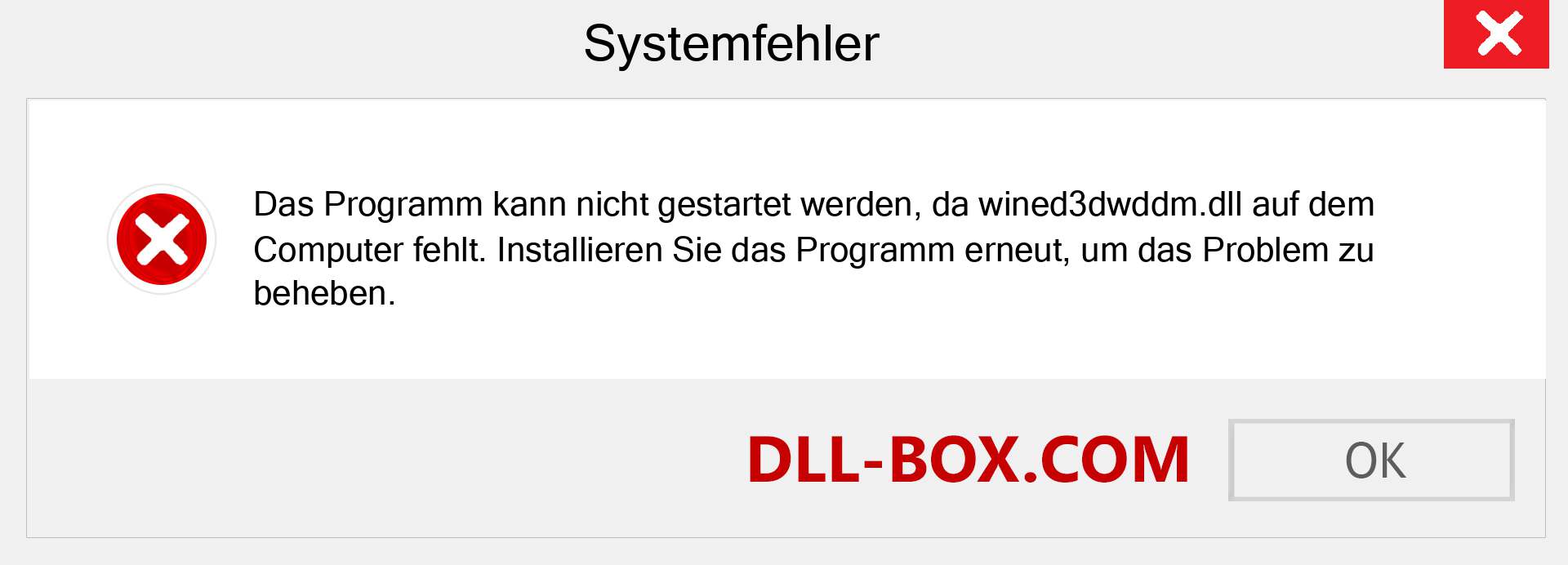 wined3dwddm.dll-Datei fehlt?. Download für Windows 7, 8, 10 - Fix wined3dwddm dll Missing Error unter Windows, Fotos, Bildern