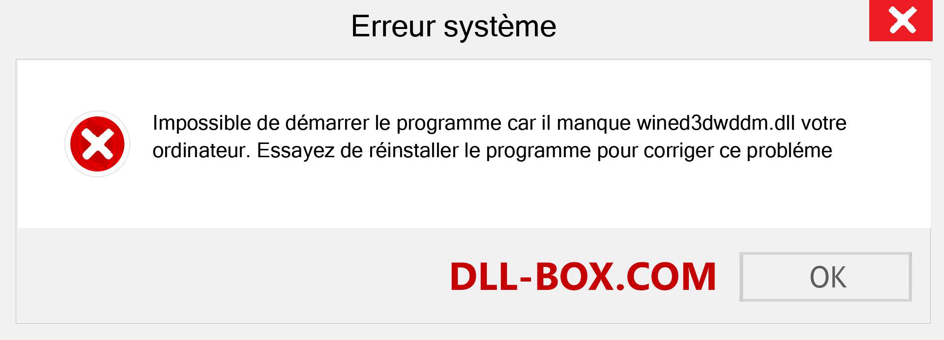 Le fichier wined3dwddm.dll est manquant ?. Télécharger pour Windows 7, 8, 10 - Correction de l'erreur manquante wined3dwddm dll sur Windows, photos, images